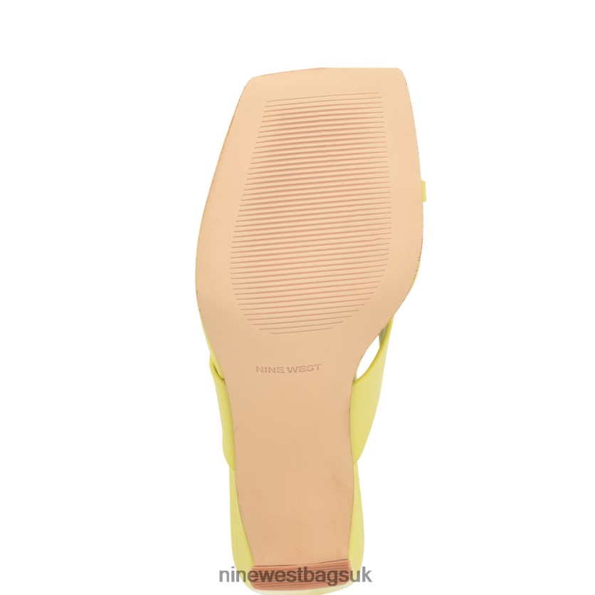 Nine West Durlife Heeled Thong Sandals RFX40B167 - Nine West UK Sale Lime