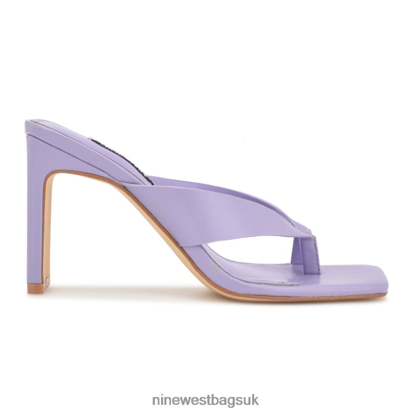 Nine West Durlife Heeled Thong Sandals RFX40B173 - Nine West UK Light Purple