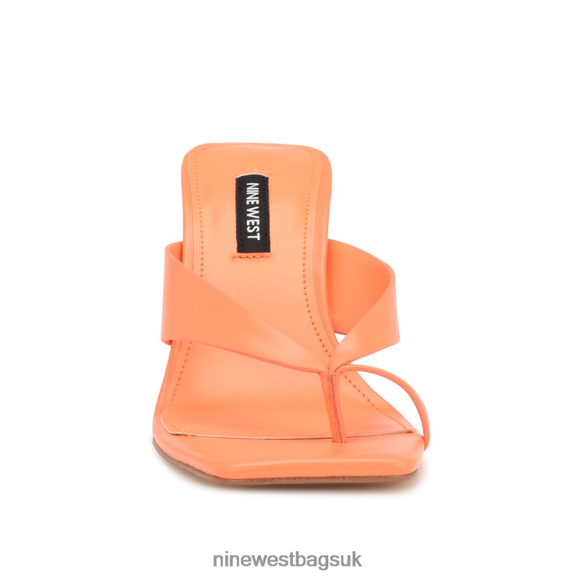 Nine West Durlife Heeled Thong Sandals RFX40B174 - Nine West Sandals UK Orange