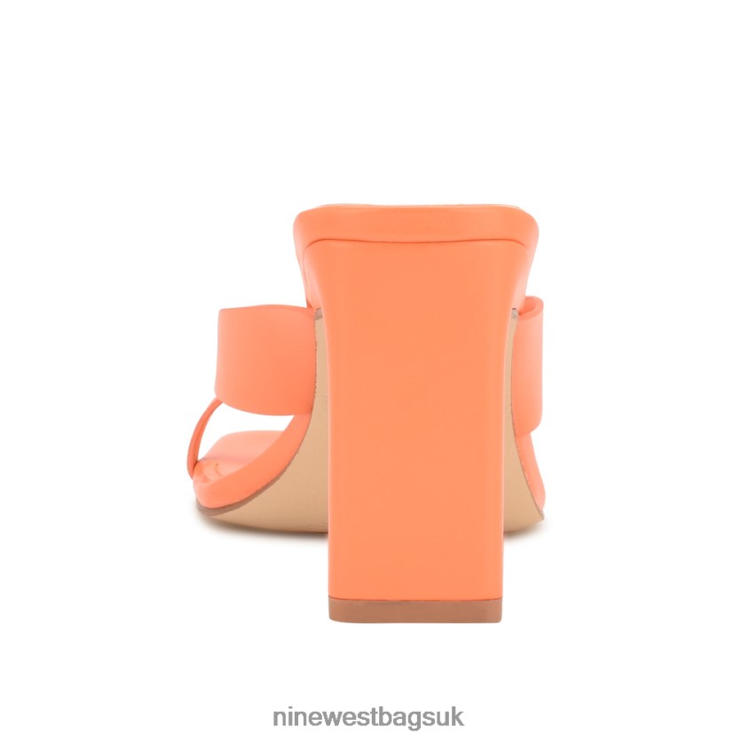 Nine West Durlife Heeled Thong Sandals RFX40B174 - Nine West Sandals UK Orange