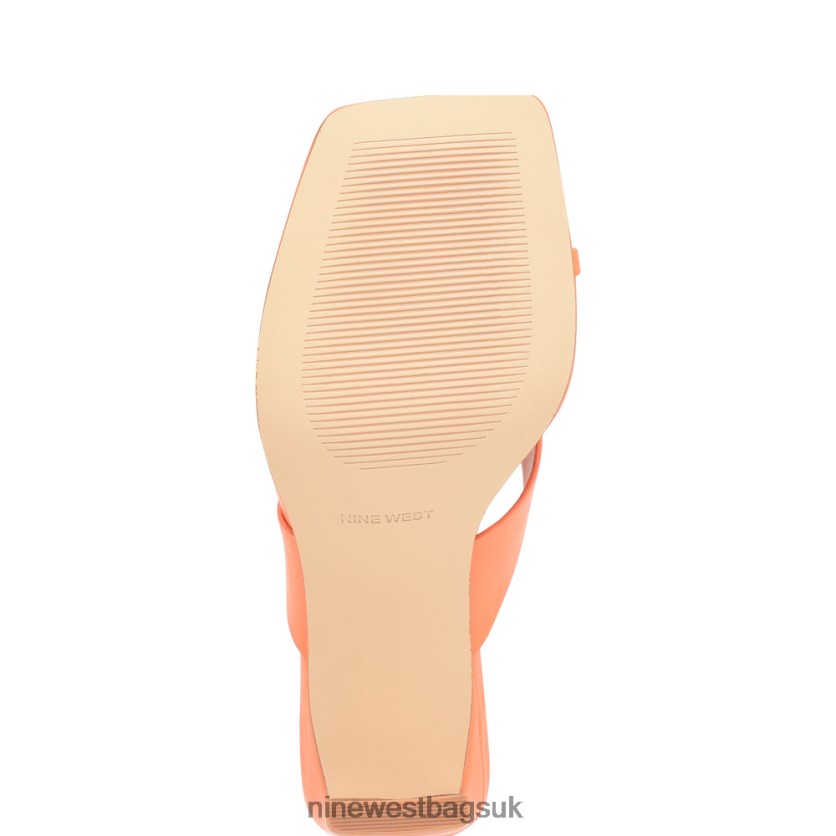 Nine West Durlife Heeled Thong Sandals RFX40B174 - Nine West Sandals UK Orange