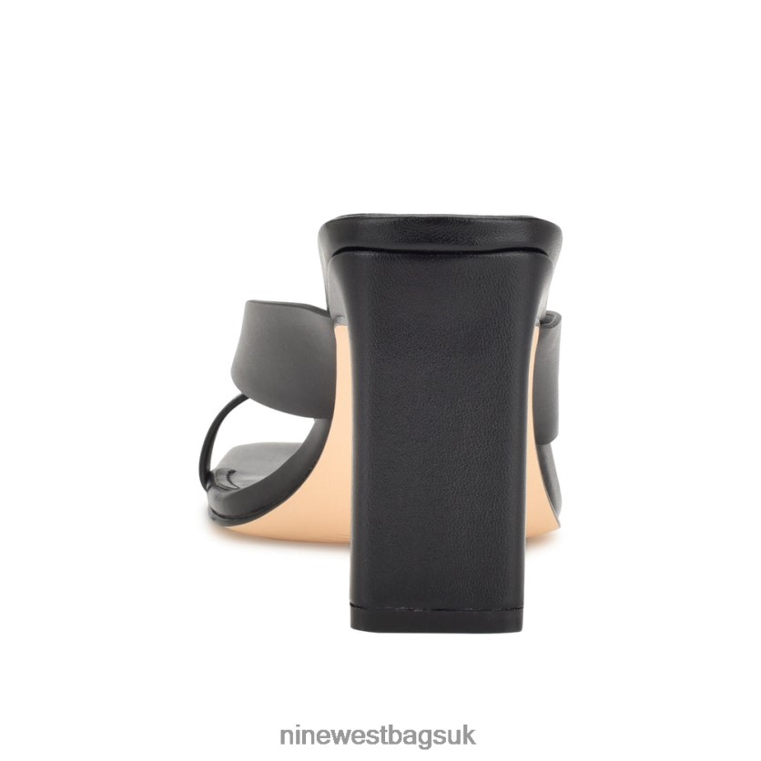 Nine West Durlife Heeled Thong Sandals RFX40B175 - Nine West UK Sale Black