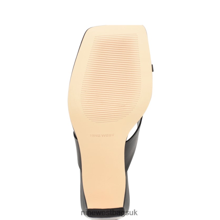 Nine West Durlife Heeled Thong Sandals RFX40B175 - Nine West UK Sale Black