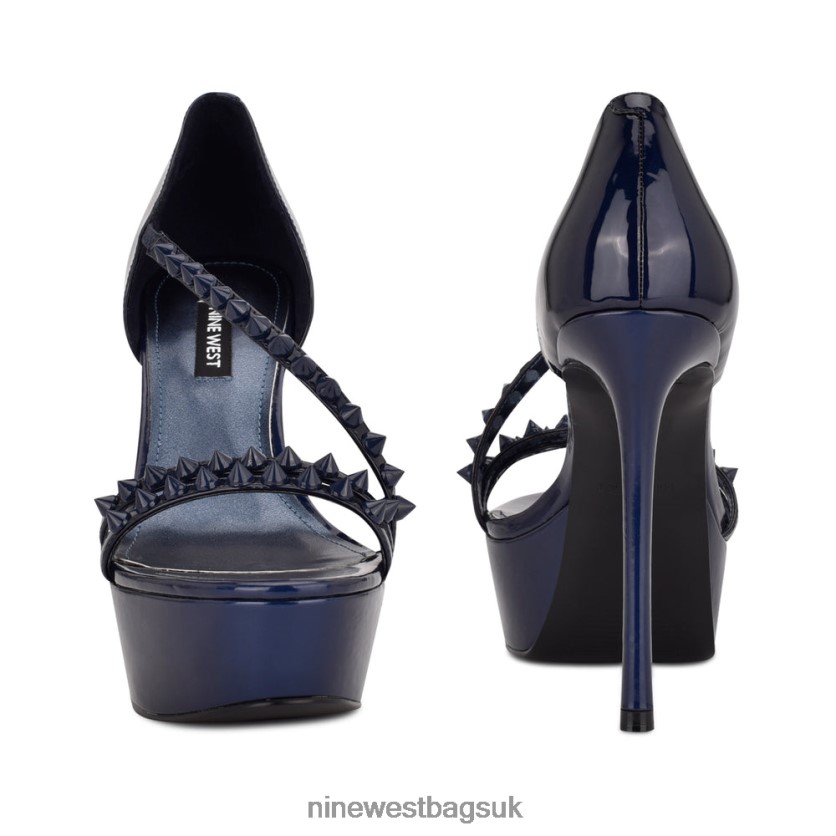 Nine West Fabla Platform Sandals RFX40B384 - Nine West Bags UK Dark Blue