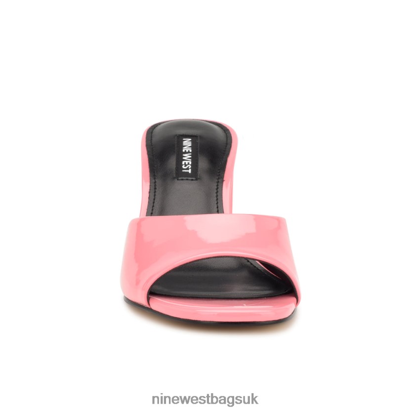 Nine West Ferris Block Heel Sandals RFX40B202 - Nine West Sandals UK Pink Patent