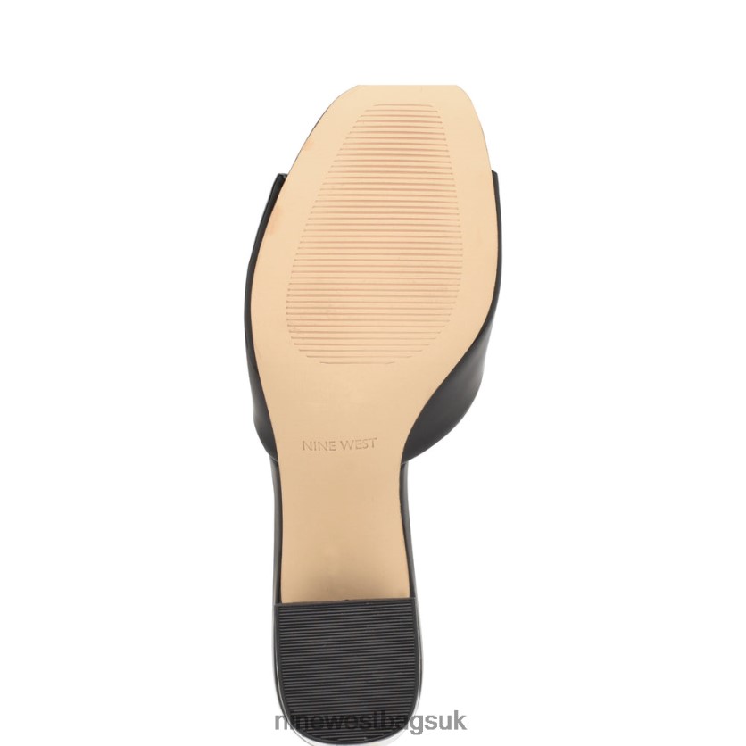 Nine West Ferris Block Heel Sandals RFX40B205 - Nine West UK Black Patent