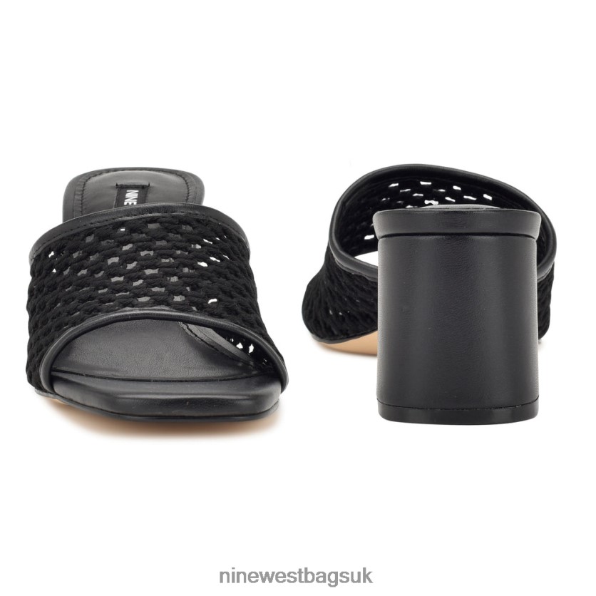 Nine West Galant Block Heel Sandals RFX40B347 - Nine West UK Sale Black