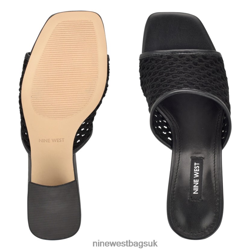 Nine West Galant Block Heel Sandals RFX40B347 - Nine West UK Sale Black