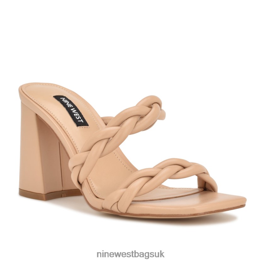 Nine West Garita Block Heel Sandals RFX40B225 - Nine West UK Warm Blush