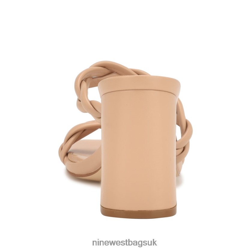 Nine West Garita Block Heel Sandals RFX40B225 - Nine West UK Warm Blush