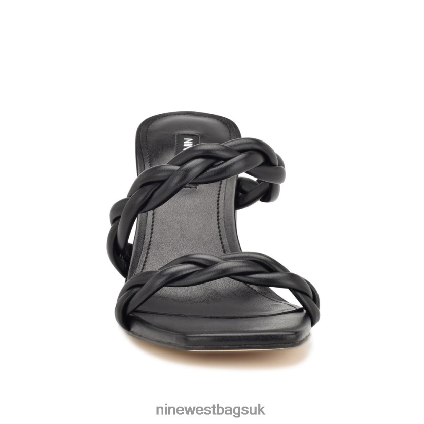 Nine West Garita Block Heel Sandals RFX40B227 - Nine West UK Sale Black