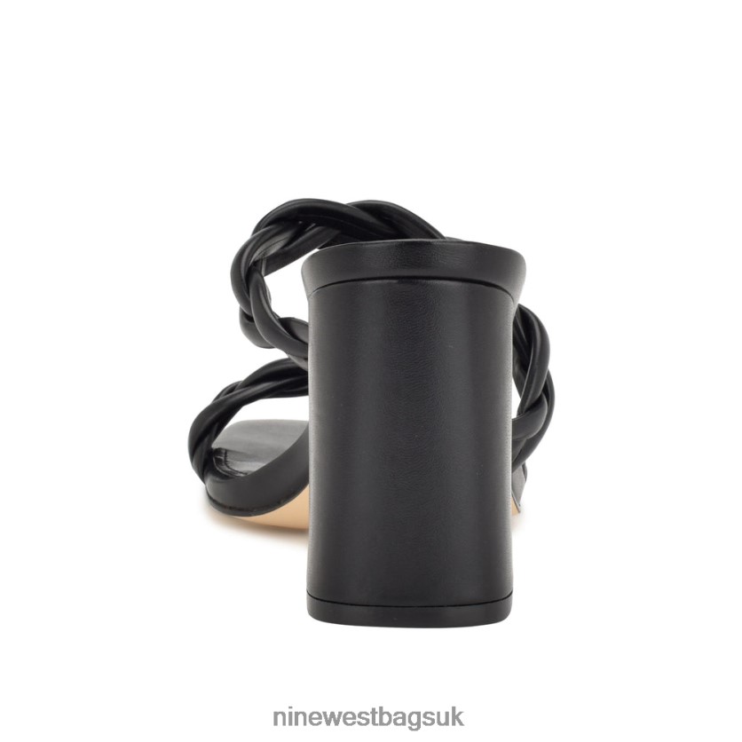 Nine West Garita Block Heel Sandals RFX40B227 - Nine West UK Sale Black