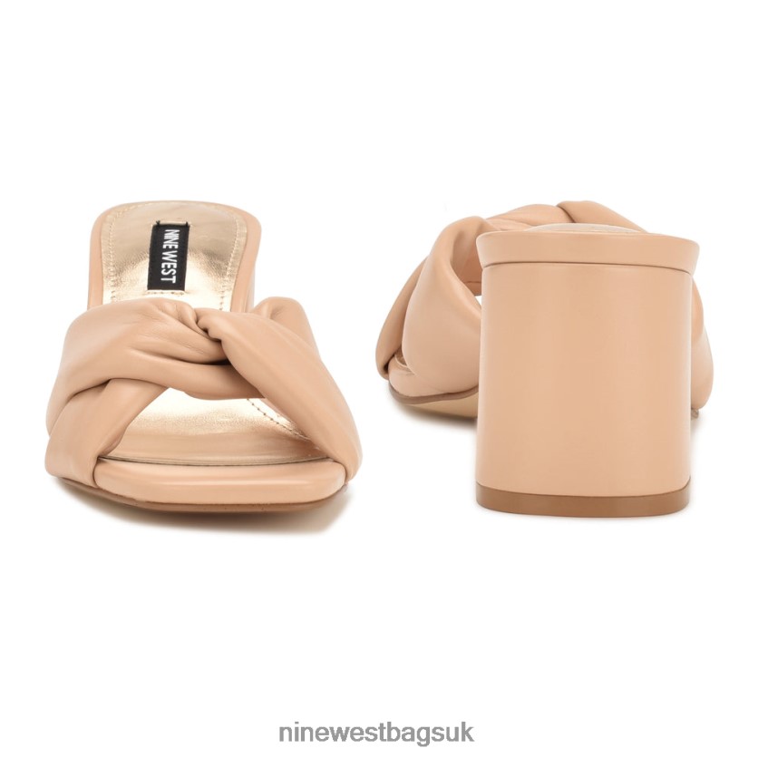 Nine West Gather Heeled Slides RFX40B327 - Nine West UK Sale Warm Blush