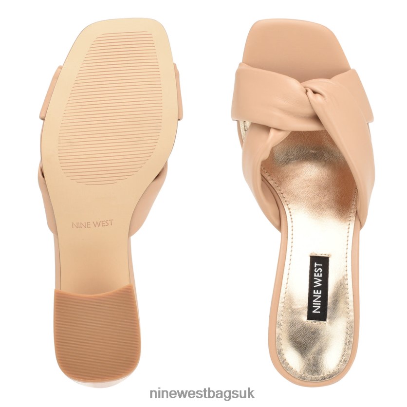 Nine West Gather Heeled Slides RFX40B327 - Nine West UK Sale Warm Blush