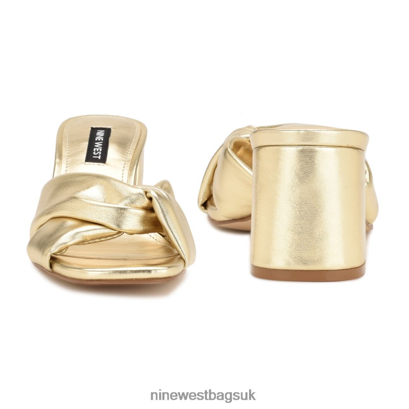 Nine West Gather Heeled Slides RFX40B328 - Nine West Bags UK Platino