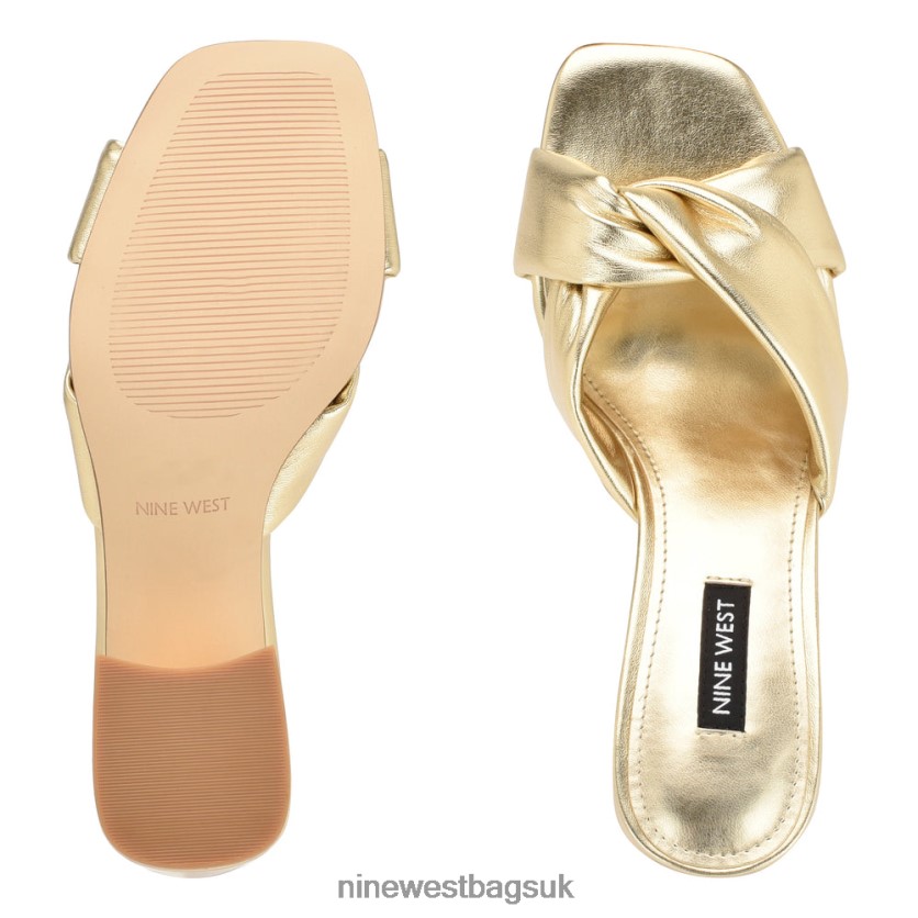 Nine West Gather Heeled Slides RFX40B328 - Nine West Bags UK Platino