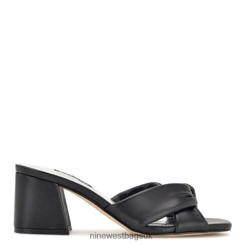 Nine West Gather Heeled Slides RFX40B329 - Nine West UK Black