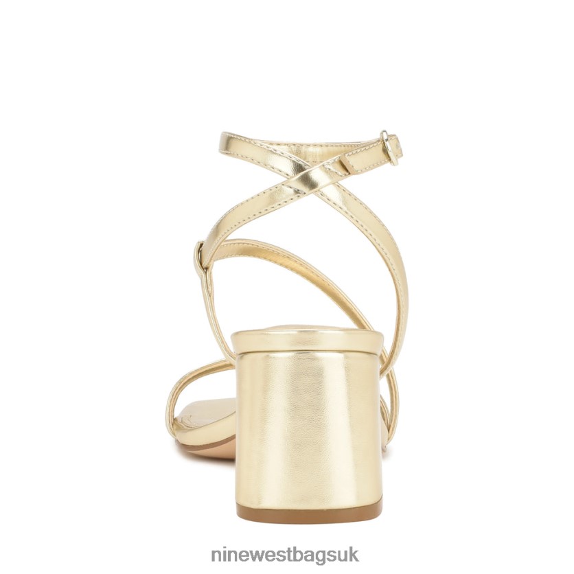 Nine West Georga Block Heel Sandals RFX40B191 - Nine West UK Sale Platino