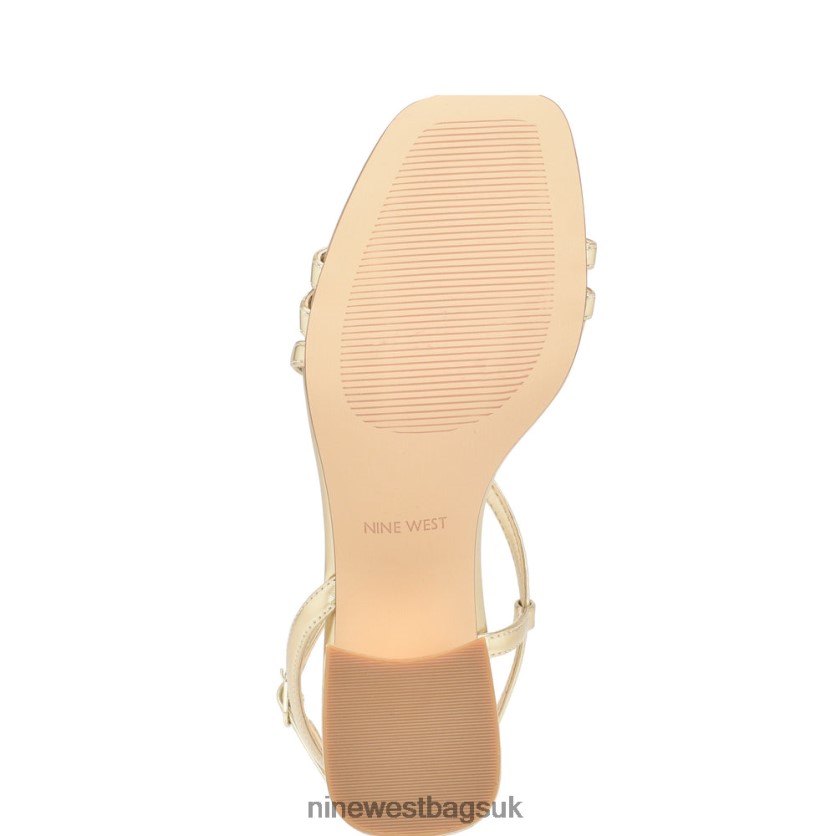 Nine West Georga Block Heel Sandals RFX40B191 - Nine West UK Sale Platino