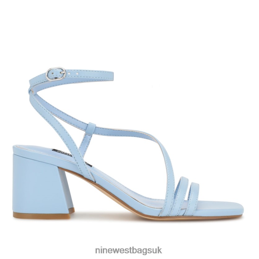 Nine West Georga Block Heel Sandals RFX40B192 - Nine West Bags UK Light Blue