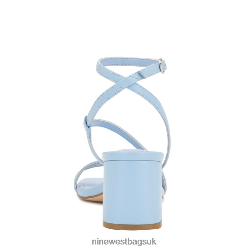 Nine West Georga Block Heel Sandals RFX40B192 - Nine West Bags UK Light Blue