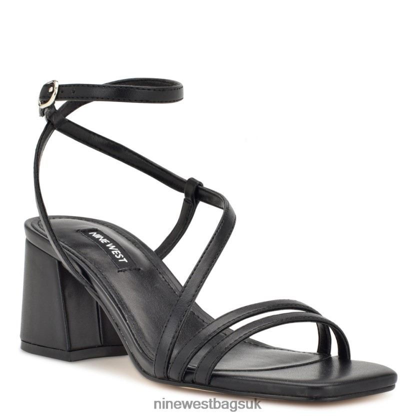 Nine West Georga Block Heel Sandals RFX40B193 - Nine West UK Black