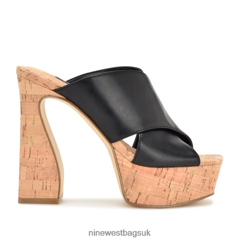 Nine West Girlz Platform Sandals RFX40B179 - Nine West UK Sale Black Natural