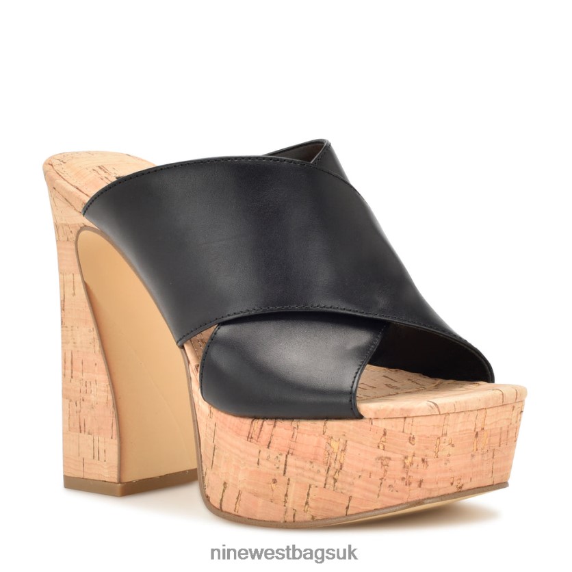 Nine West Girlz Platform Sandals RFX40B179 - Nine West UK Sale Black Natural