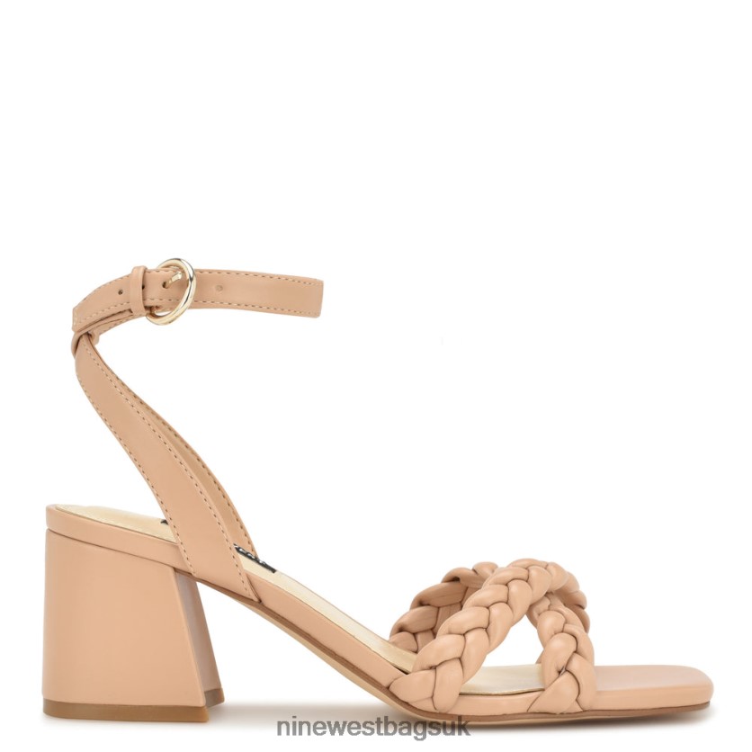 Nine West Gracann Block Heel Sandals RFX40B325 - Nine West UK Warm Blush