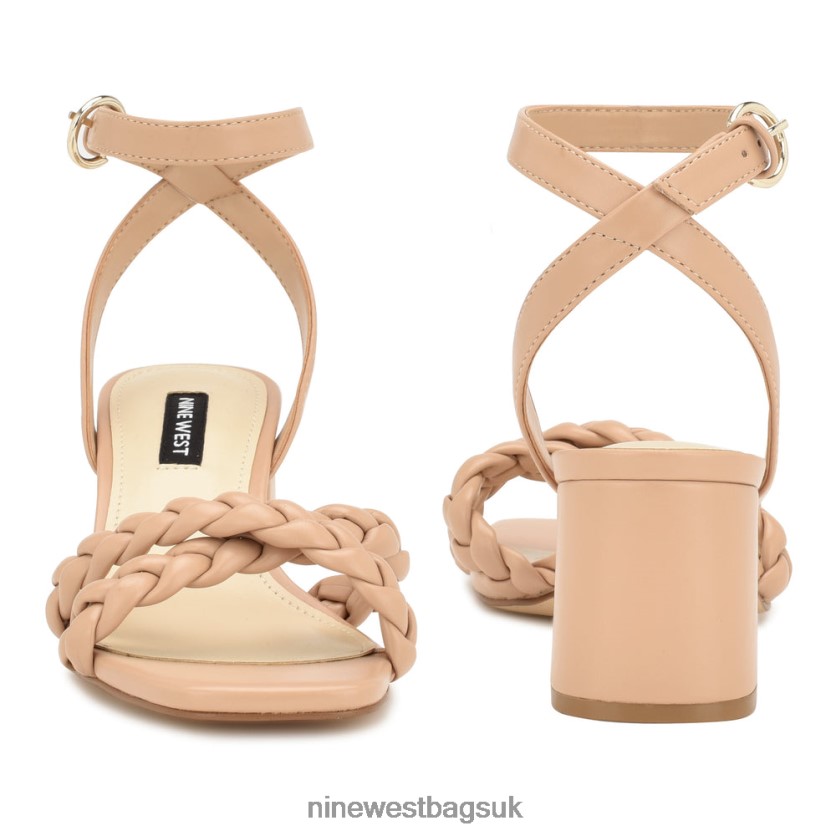 Nine West Gracann Block Heel Sandals RFX40B325 - Nine West UK Warm Blush
