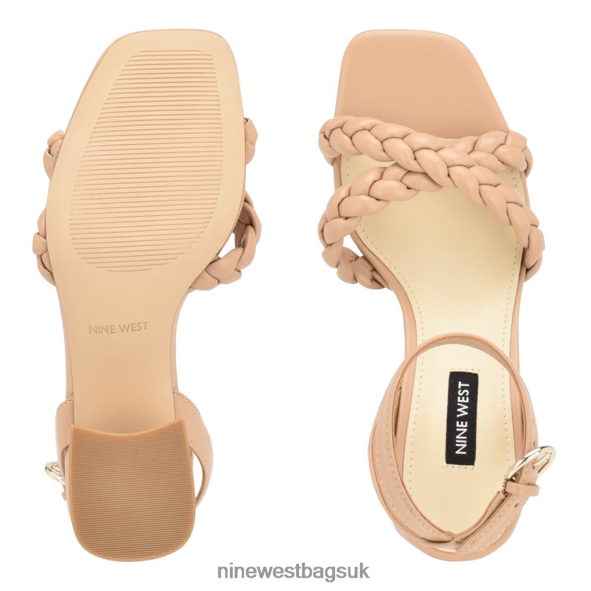 Nine West Gracann Block Heel Sandals RFX40B325 - Nine West UK Warm Blush