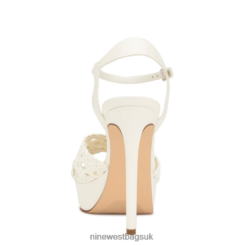 Nine West Grecia Platform Sandals RFX40B153 - Nine West UK White