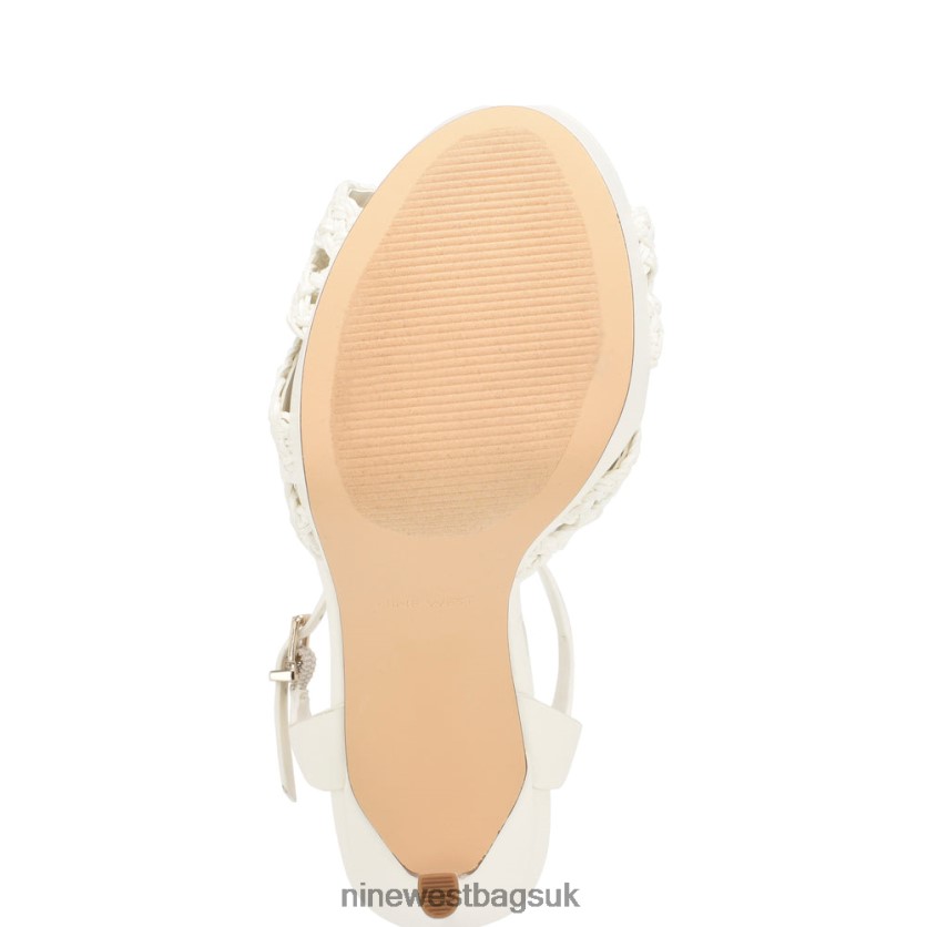 Nine West Grecia Platform Sandals RFX40B153 - Nine West UK White