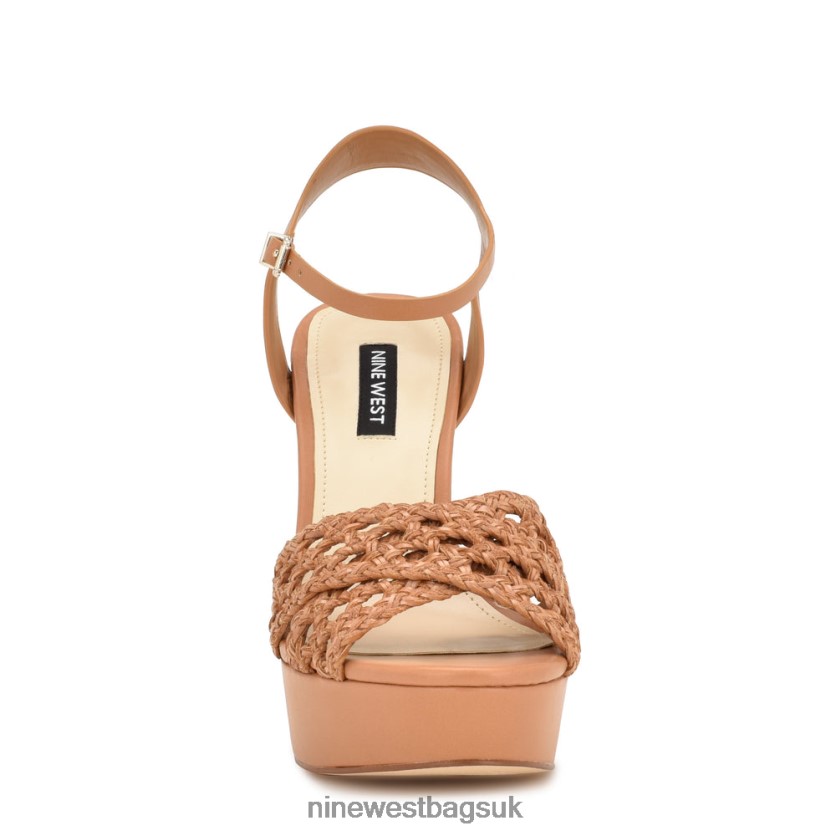 Nine West Grecia Platform Sandals RFX40B154 - Nine West Sandals UK Medium Natural