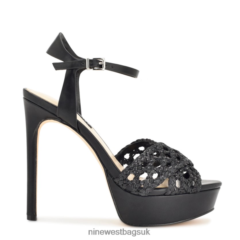 Nine West Grecia Platform Sandals RFX40B155 - Nine West UK Sale Black