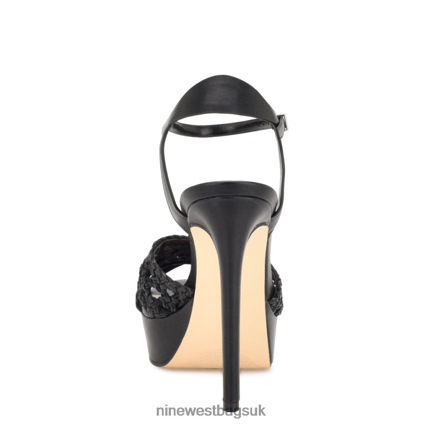 Nine West Grecia Platform Sandals RFX40B155 - Nine West UK Sale Black