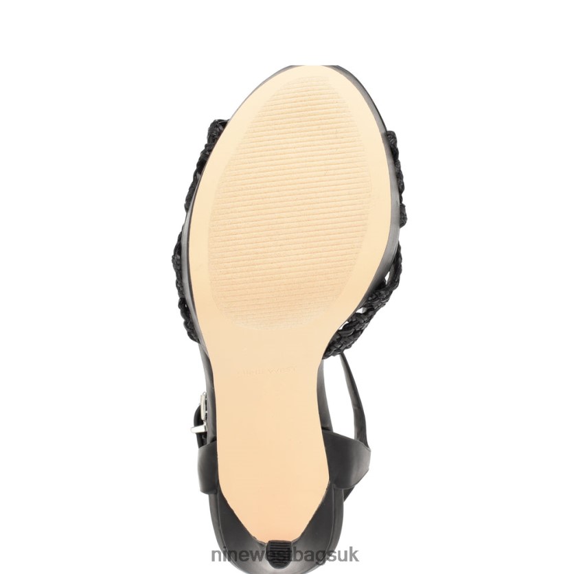 Nine West Grecia Platform Sandals RFX40B155 - Nine West UK Sale Black