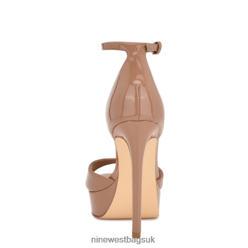 Nine West Grilo Ankle Strap Platform Sandals RFX40B188 - Nine West Bags UK Clay Patent