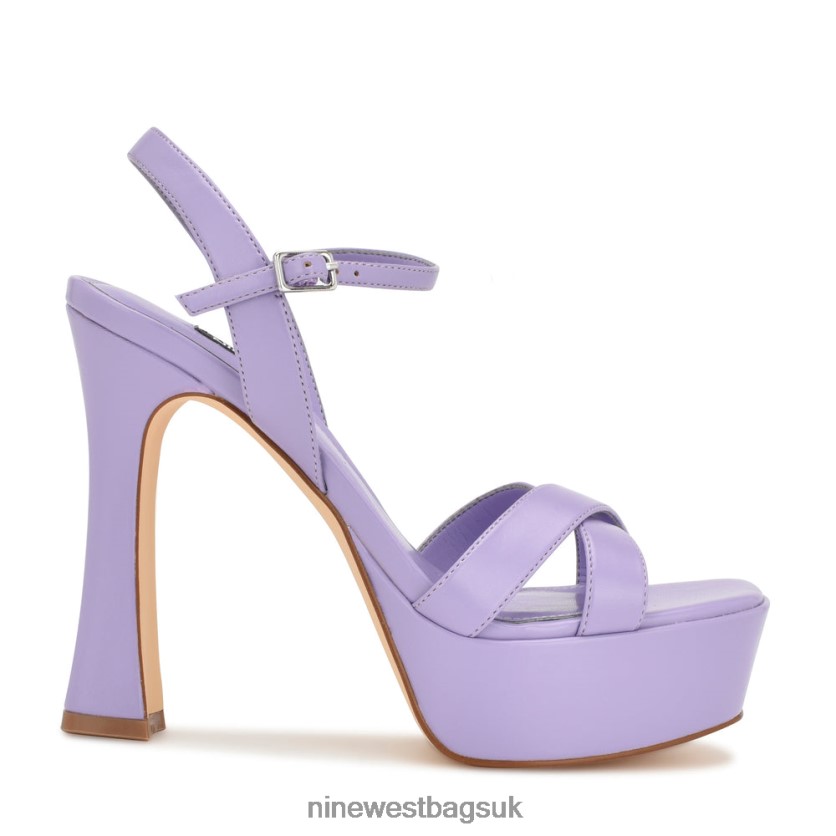 Nine West Iriv Platform Sandals RFX40B1726 - Nine West Sandals UK Light Purple