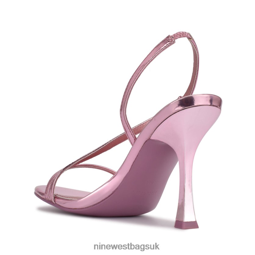 Nine West Isaw Dress Sandals RFX40B571 - Nine West UK Sale Pink Metallic
