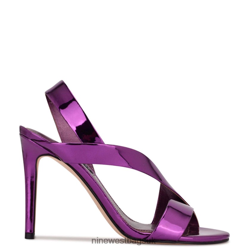 Nine West Itzel Dress Sandals RFX40B1837 - Nine West UK Purple Mirror Metallic
