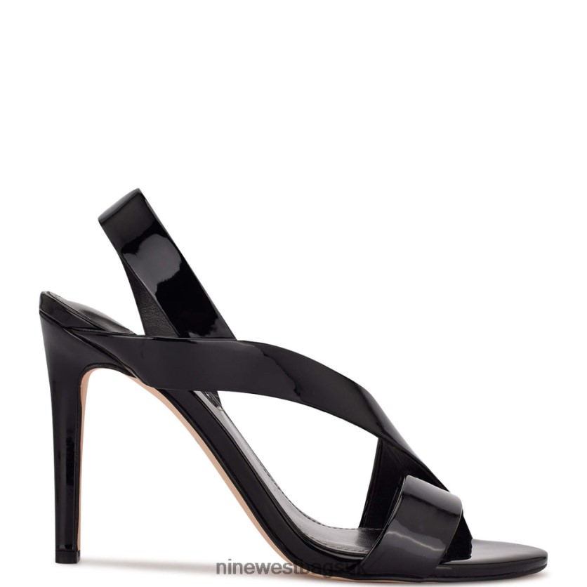 Nine West Itzel Dress Sandals RFX40B1839 - Nine West UK Sale Black Patent