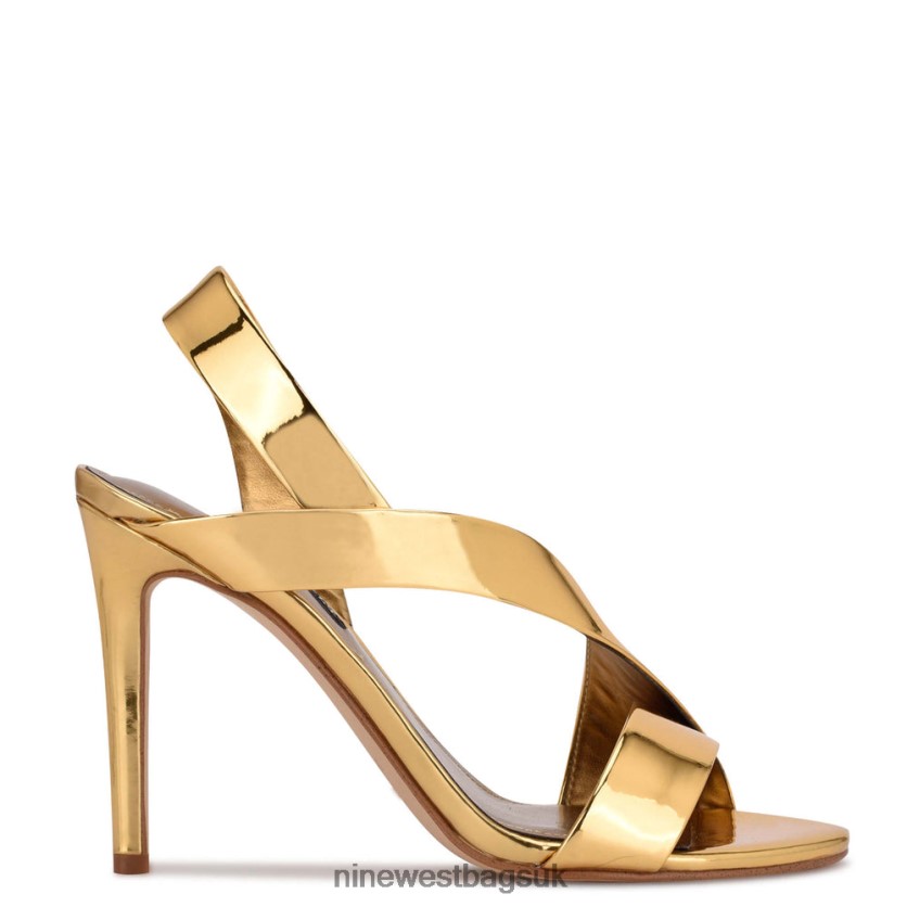 Nine West Itzel Dress Sandals RFX40B407 - Nine West UK Sale Bronze Mirror Metallic