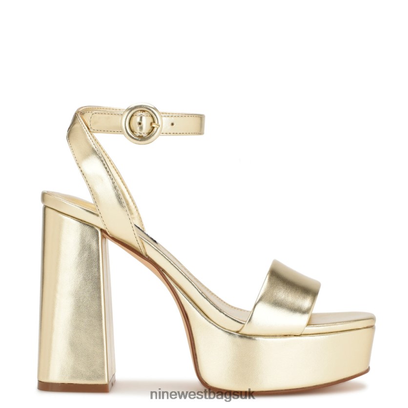 Nine West Jans Platform Sandals RFX40B1760 - Nine West Bags UK Platino