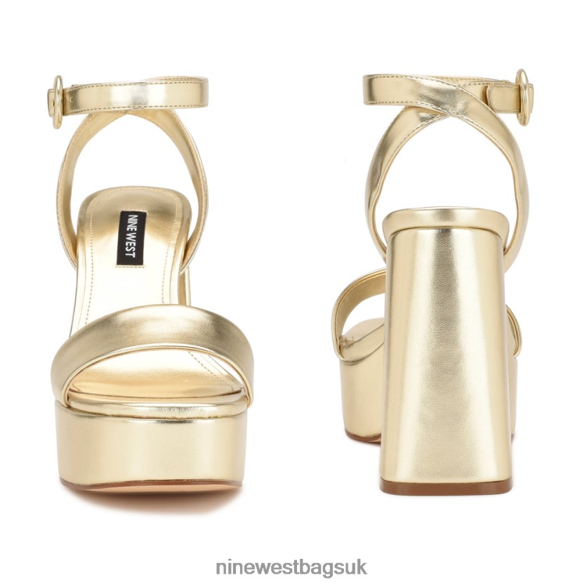Nine West Jans Platform Sandals RFX40B1760 - Nine West Bags UK Platino