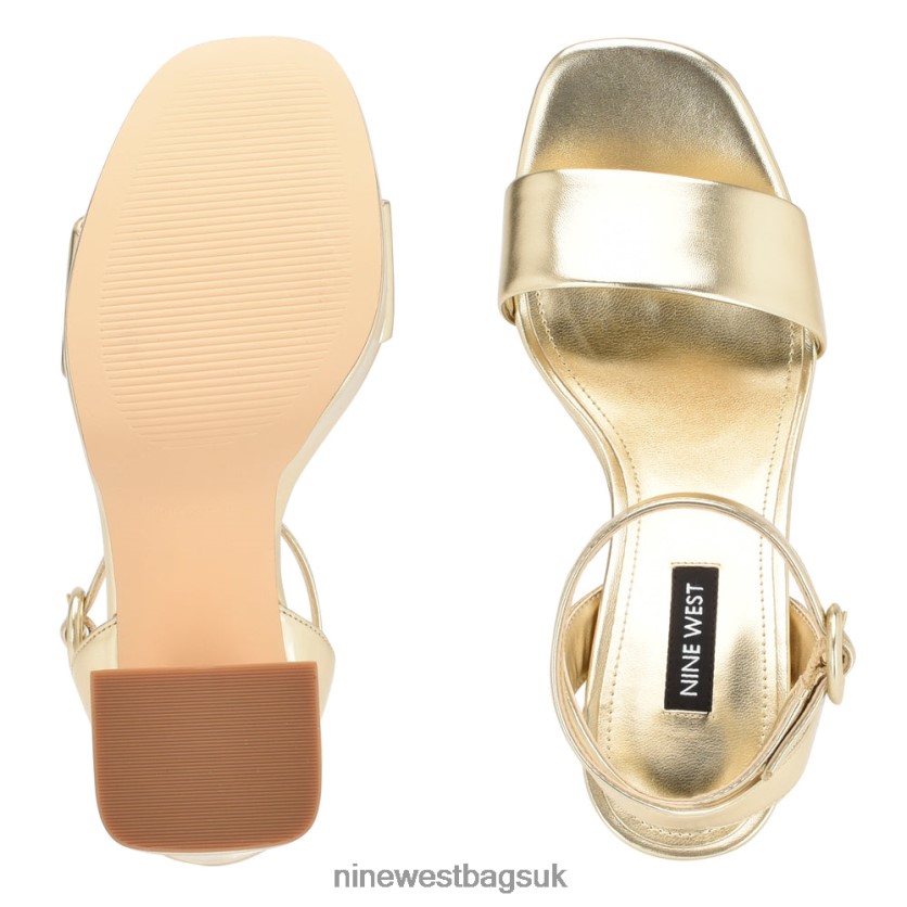 Nine West Jans Platform Sandals RFX40B1760 - Nine West Bags UK Platino