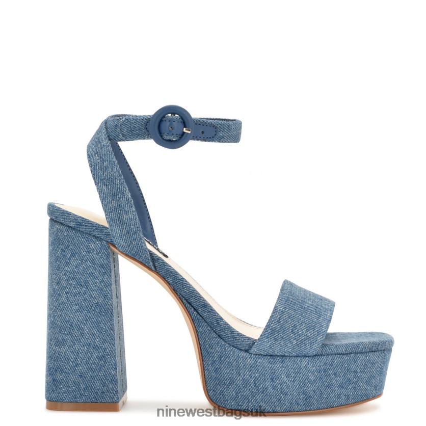 Nine West Jans Platform Sandals RFX40B1761 - Nine West UK Denim