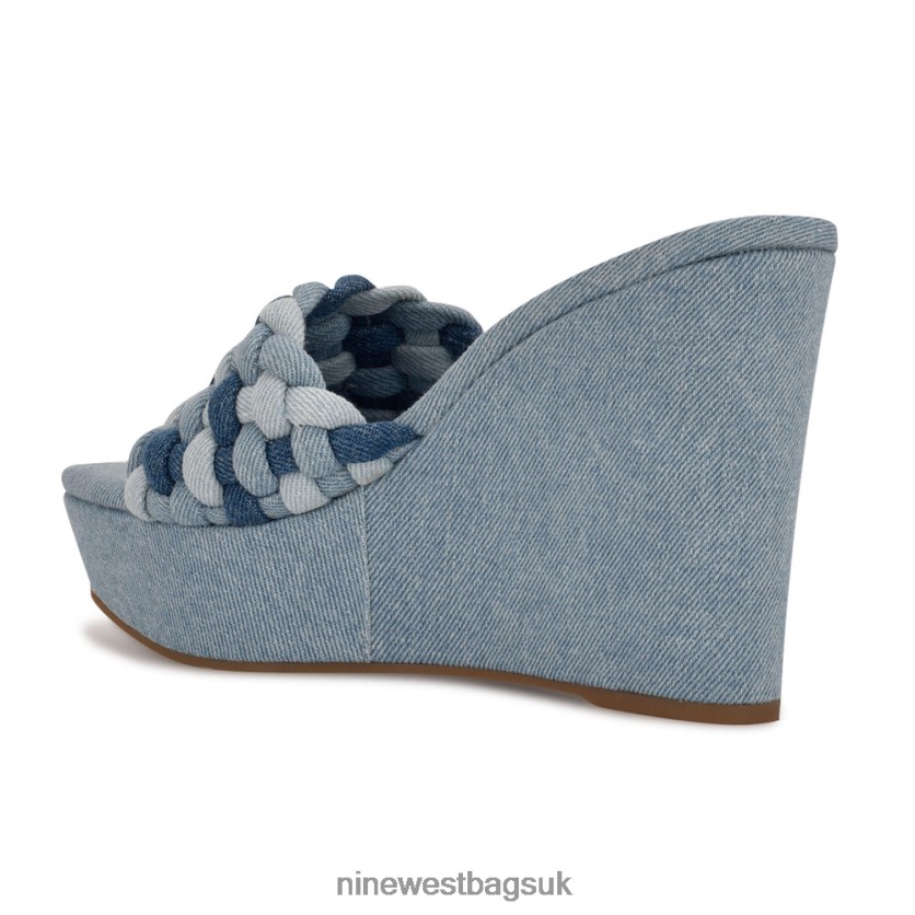 Nine West Kat Platform Slide Sandals RFX40B614 - Nine West Sandals UK