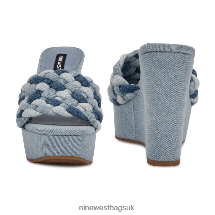 Nine West Kat Platform Slide Sandals RFX40B614 - Nine West Sandals UK