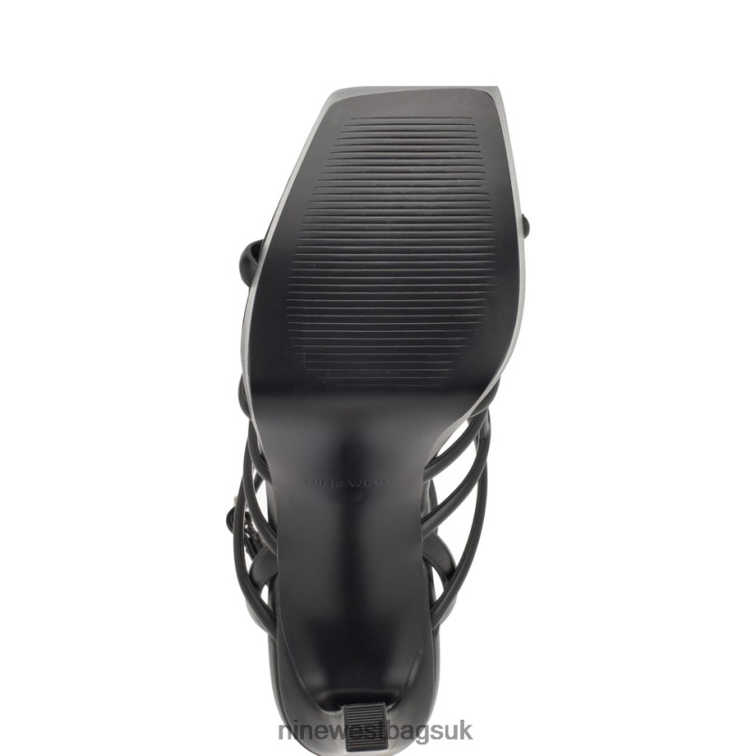 Nine West Kelinda Ankle Strap Platform Sandals RFX40B237 - Nine West UK Black